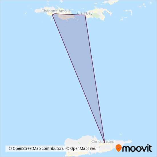Vitran - Virgin Islands Transit coverage area map