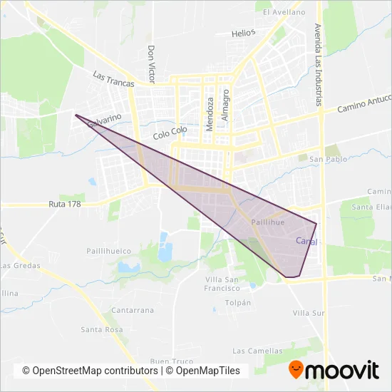 El esfuerzo coverage area map