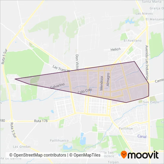 Orompello Montecea coverage area map