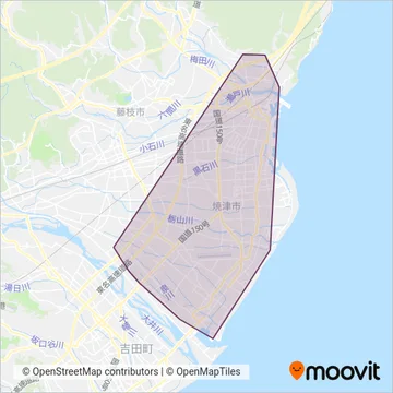 焼津市 coverage area map