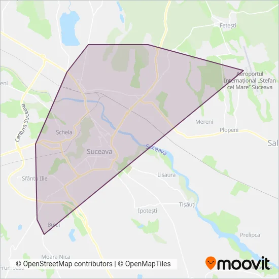 TPL Suceava coverage area map