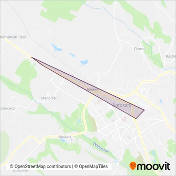 Zonă acoperire Eltrans Botoșani