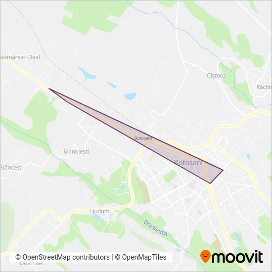 Eltrans Botoșani coverage area map