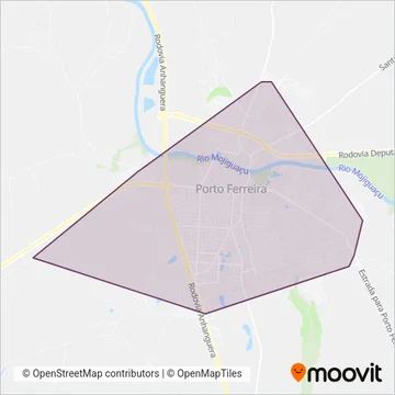 Transporto coverage area map
