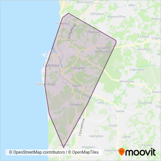 Marinéo coverage area map