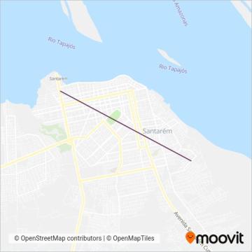 Mapa da área de cobertura da M&P Transportes