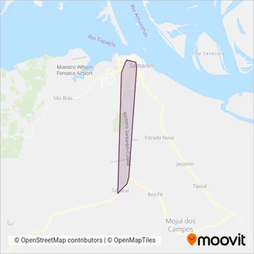 Transportes Gomes Borges coverage area map