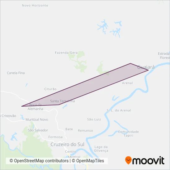 RB dos Santos coverage area map