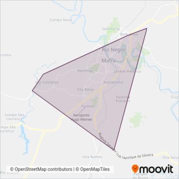 Consórcio Intermunicipal de Mobilidade Urbana (CIMU) coverage area map