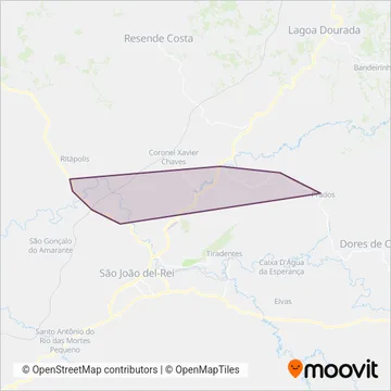 Viação São Vicente Turismo coverage area map