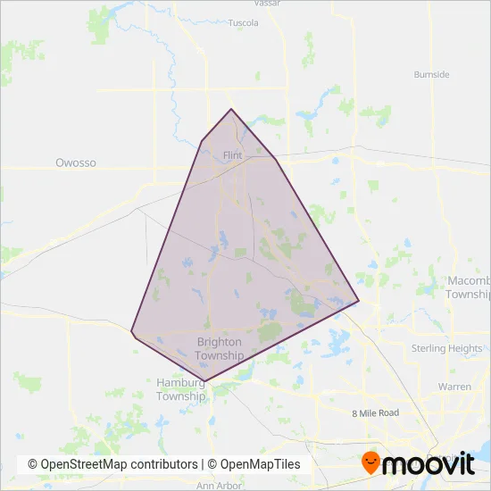 MTA Flint coverage area map