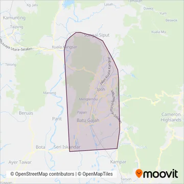 myBus coverage area map