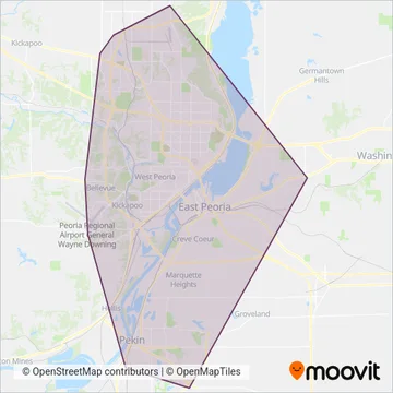 CityLink coverage area map