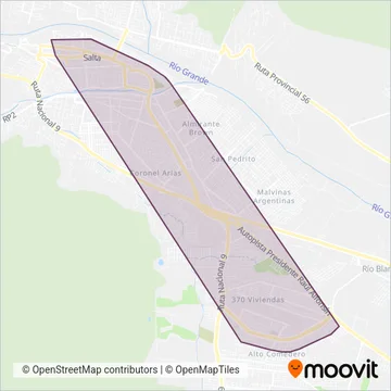 San Jorge coverage area map