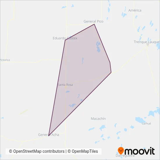 Transur 10 de junio S.R.L. coverage area map