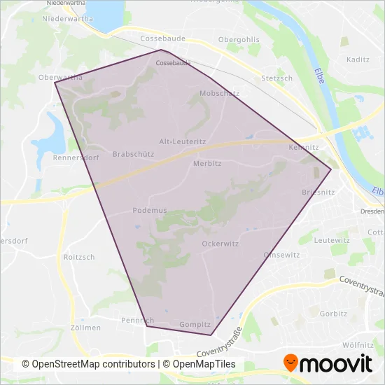SATRA Eberhardt coverage area map