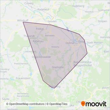 Схема покрытия компании RVSOE (Автобус)