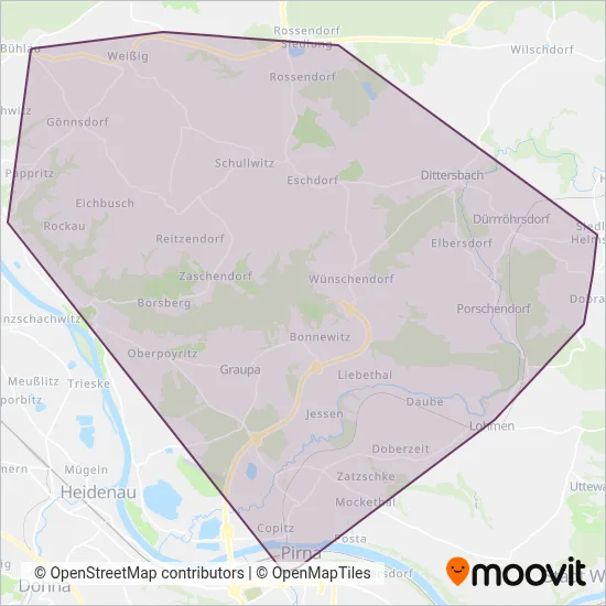 Müller.Bus.Reisen Verbundsgebiet