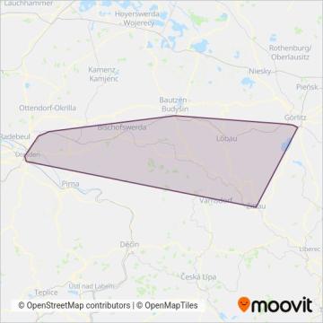 Схема покрытия компании Trilex