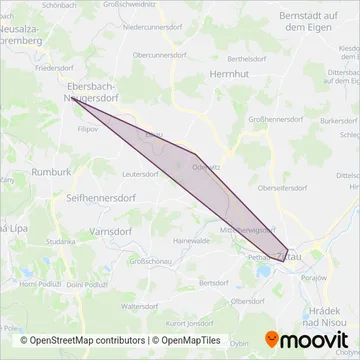 Схема покрытия компании Schienenersatzverkehr