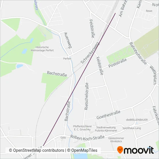 Schienenersatzverkehr coverage area map