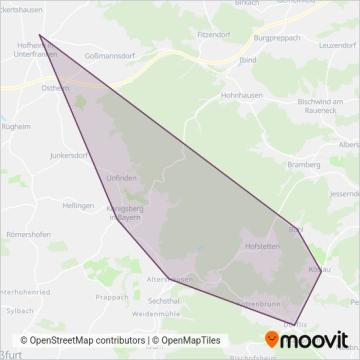 Схема покрытия компании PVU-1000er-Linien