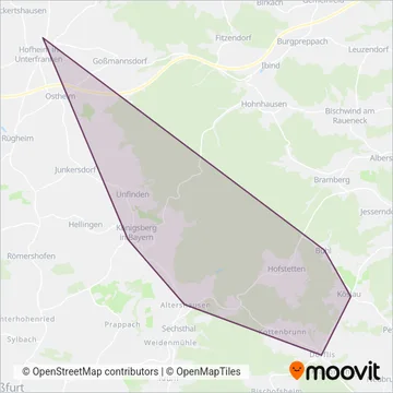 PVU-1000er-Linien coverage area map