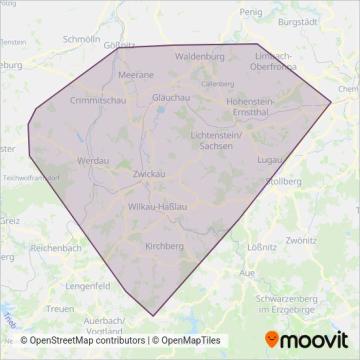Схема покрытия компании RV RVW Bus