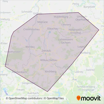 RV RVW Bus coverage area map