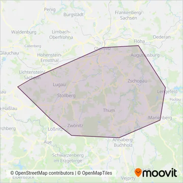 Схема покрытия компании RV ASR Bus