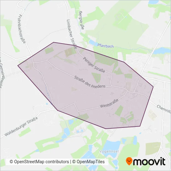 SV Limbach-Oberfrohna Bus coverage area map