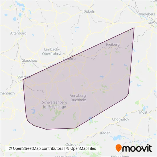 RV BVO Bus coverage area map