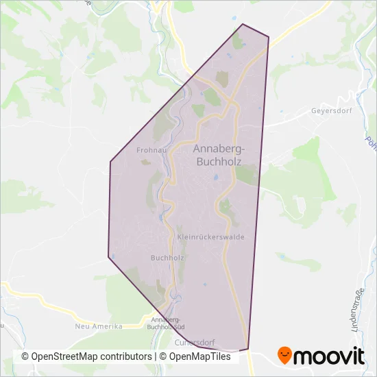 SV Annaberg-Buchholz Bus coverage area map