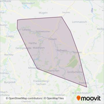 Схема покрытия компании RV Döbeln