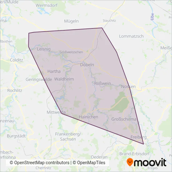 RV Döbeln coverage area map