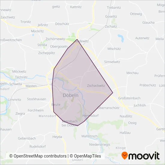 SV Döbeln coverage area map