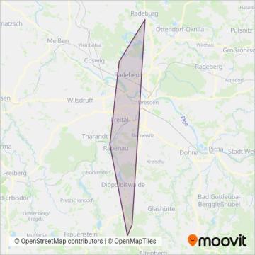 Схема покрытия компании DB-Nahverkehr