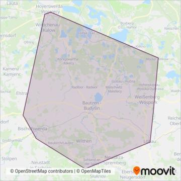 Схема покрытия компании RBO-Bus
