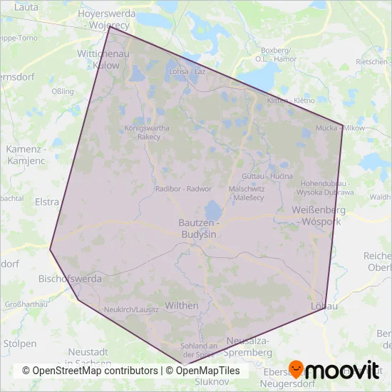RBO-Bus coverage area map