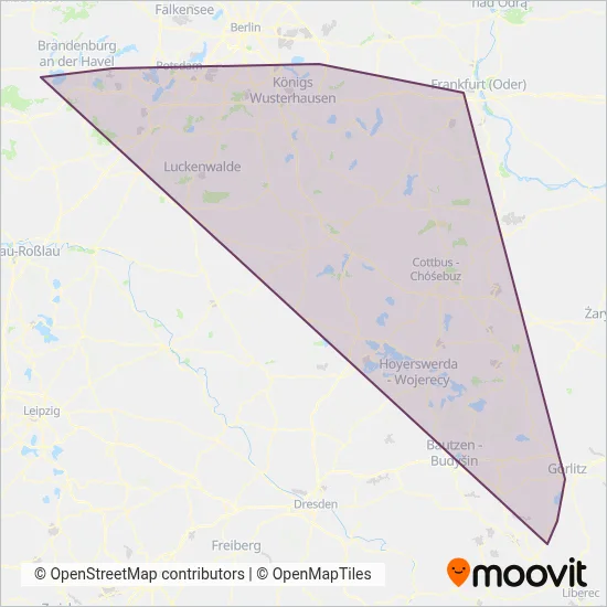 Ostdeutsche Eisenbahn GmbH (Bahn) Verbundsgebiet