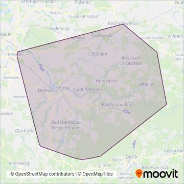 Схема покрытия компании Busübernahme OVPS
