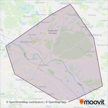 Схема покрытия компании DVB-Bus
