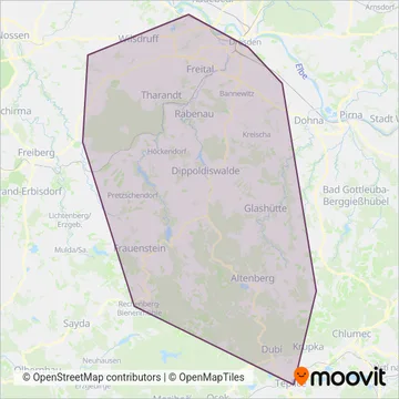 RVD-Busverkehr coverage area map