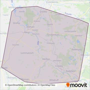 Схема покрытия компании VGM-Busverkehr