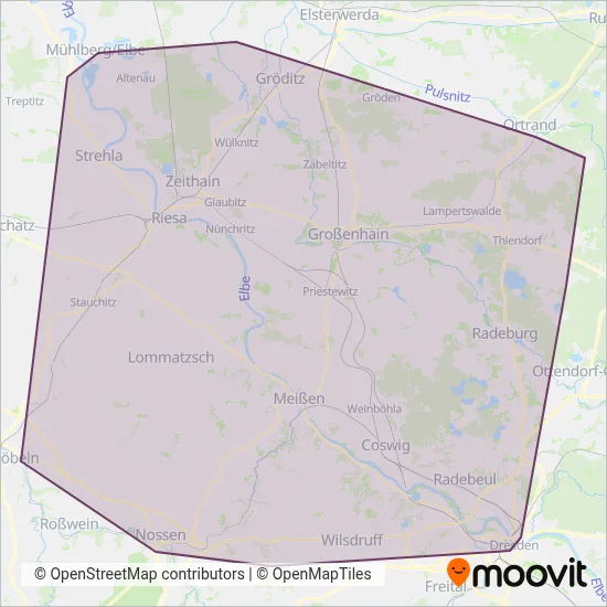 VGM-Busverkehr coverage area map