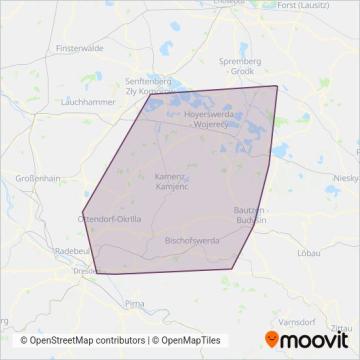Схема покрытия компании RBO-Busverkehr