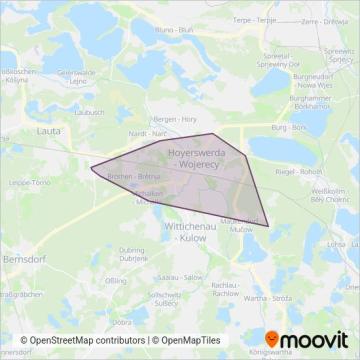 Схема покрытия компании VGH Busverkehr