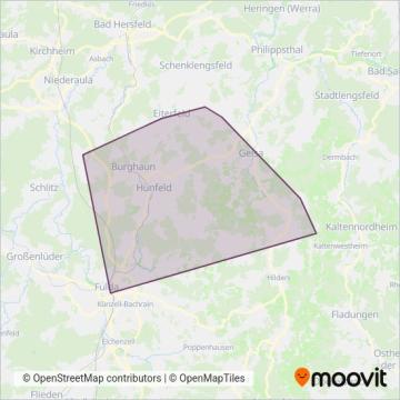 Схема покрытия компании LNG Fulda