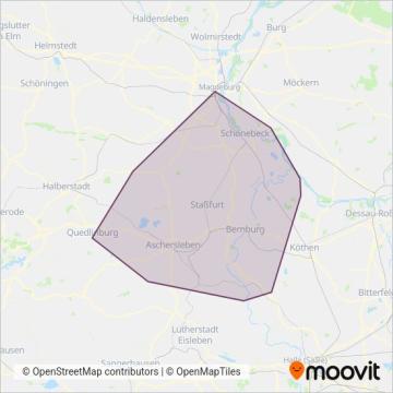 Схема покрытия компании KVG Salzland