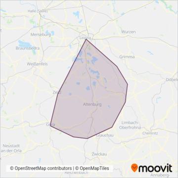 Схема покрытия компании THÜSAC